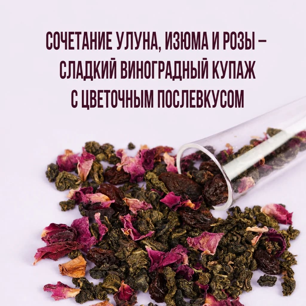 Виноградный улун с изюмом и розой